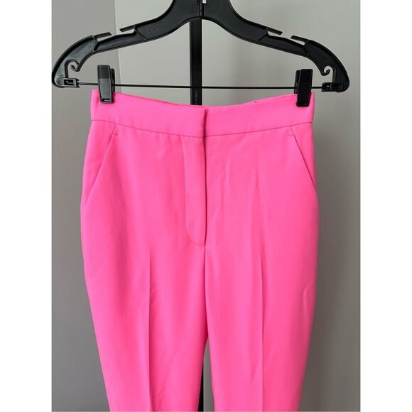 NWT Alexander McQueen High Waist Straight Leg Sartorial Wool Cigarette Pants Pin - Picture 6 of 10